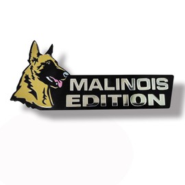 Car Emblem: Dog Car Badge Laser Cutting Emblem Cool Decals Trucks German Shepherd Badge Corgi Edition Doodle Golden Retriever Vehicles Dachshund Addition Rottweiler (Belgian Malinois)