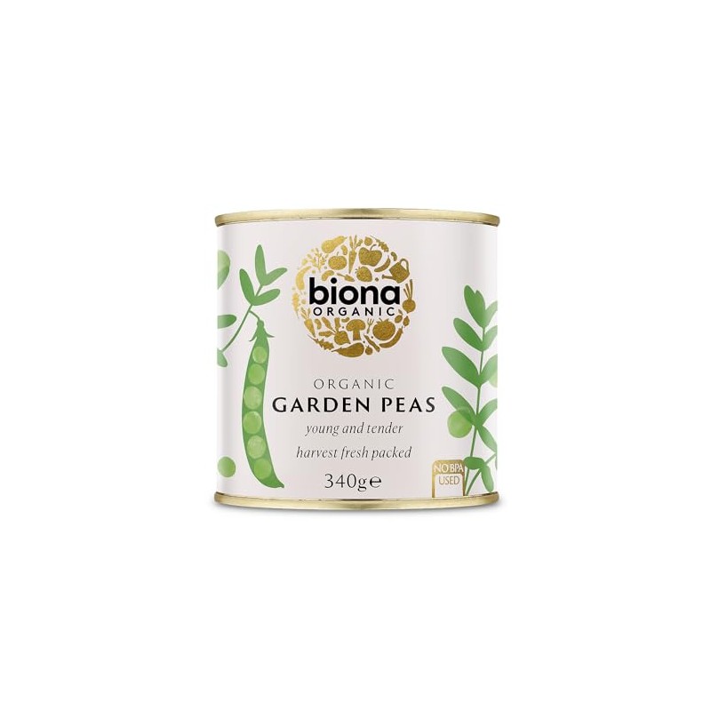 Biona Garden Peas Organic, 340g