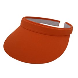 Nayt Women's Nylon Twill Clip-on Visor (Orange)