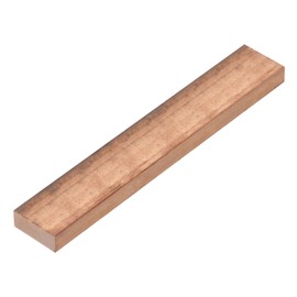 sourcing map 1Pcs 6" x 1" Copper Flat Bar,2/5" Thickness Copper Bar Stock for Grounding Systems Architectural Projects
