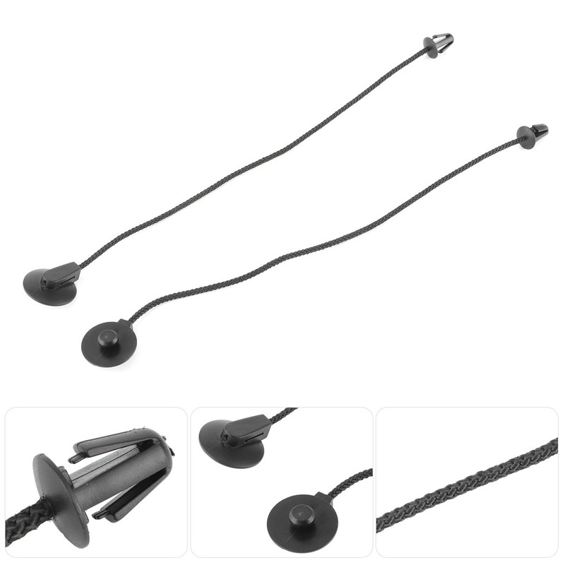 Ymiko Pack of 2 Parcel Shelf Tie Down Cable Cord