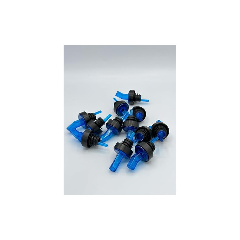 Blue Screen Liquor Bottle Pourers: 12-Pack | Durable, Easy Pour