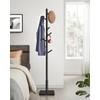 VASAGLE Coat Rack, Solid Wood Coat Stand, Freestanding Hall Tree,