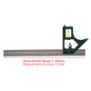 300mm Adjustable Stainless Steel Square Angle Ruler 45/90 Degree with