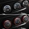 JeCar Air Conditioner Switch Knob Cover Aluminum Alloy Trim Cover
