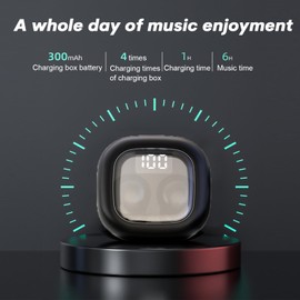 Loluka Ultra Small in-Ear Wireless Invisible Smallest Bluetooth Earbuds for Sleep Comfortable and Fitable for All Type Ears True Wireless Earbuds Stereo Sound IPX4 Waterproof