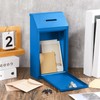 Yaocom Metal Donation Cash Box Collection Safe Suggestion Box with