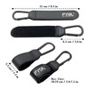FYGL Stroller Hooks - Leather Buggy Clips, Pushchair Carabiner Clip
