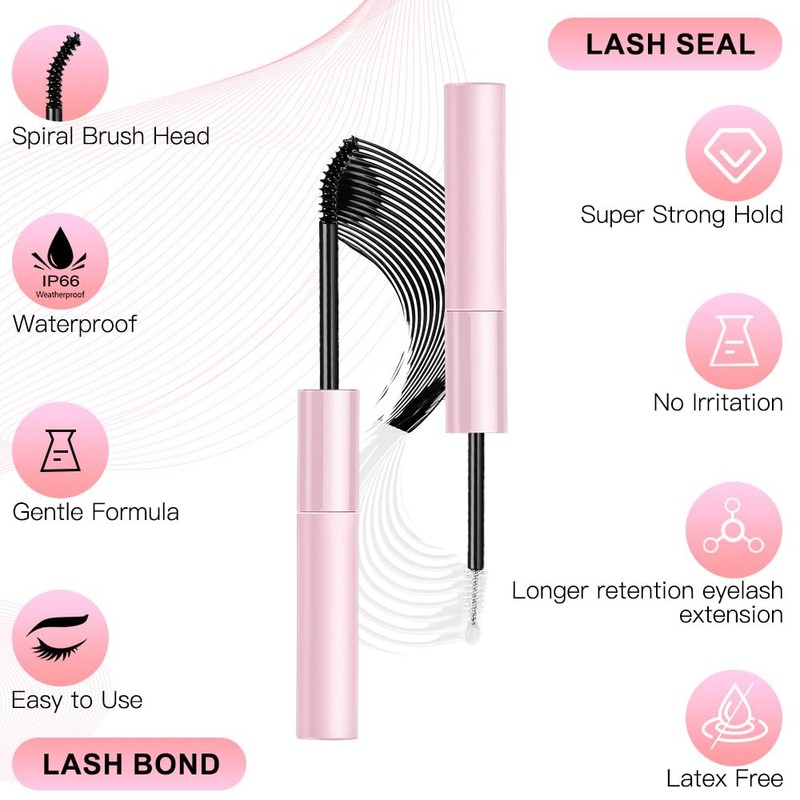 LOPHE Eyelash Binding and Waterproof Seal, Eyelash Glue and Sealer