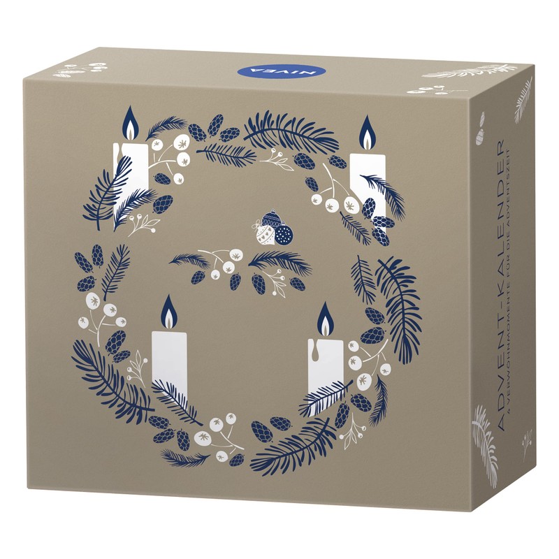 NIVEA Advent-Kalender 2022 mit 4 Türchen, Weihnachtskalender mit 4 Verwöhnmomenten