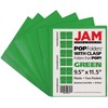JAM PAPER Plastic Color POP Folders - 2 Pocket Durable