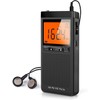 AM/FM NOAA Portable Weather Alert Radio with Best Reception, LCD