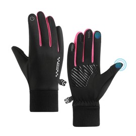Long Keeper Kids Cycling Gloves Winter Thin Liner Childrens Thermal Sports Gloves for Boys Girls Touchscreen Anti-Slip Bike Gloves with Grip for Running Riding Scooter