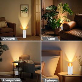 GeyouLux LED Uplight Spot Floor Spotlight IP44 Waterproof 6 W 600 LM Aluminium Floor Lamp Indoor Living Room Floor Light with Foot Switch for Indirect Lighting Includes GU10 Lamp 2700 K Warm White