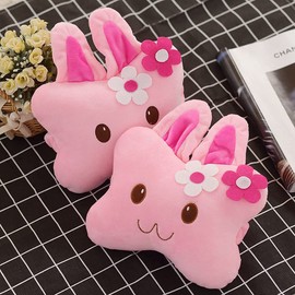 Sexysamba Car Headrest Pillow,Cartoon Neck Pillow for Car,Comfortable Soft Car Seat Pillow for Driving,Head Rest Cushion,Cute Neck Pillow for Travelling and Home 2Pcs (Pink Rabbit)