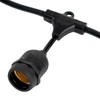 50-ft 25 Suspended Sockets E26 Commercial Patio Light Stringer, Heavy