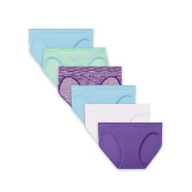 Fruit of the Loom Girls Bikini, Assorted Seamless, 10-12 (Color May Vary)