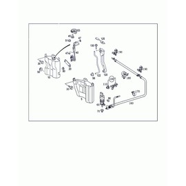 Bomunik 2 PCS Left/Right Windshield Wiper Nozzle 2004-2010 For Benz W211 CL203 C219 E320 E350 Replacement number # 2118601147
