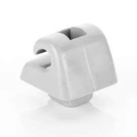 LST W126 Sun Visor Holder Clips Grey Silver