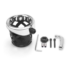 GZDLMoto Motorcycle Cup Holders Handlebar Drink Holder Fits for Honda Goldwing GL1800 GL 1800 Trike 2001-2021 F6B 2013-2021(Chrome)