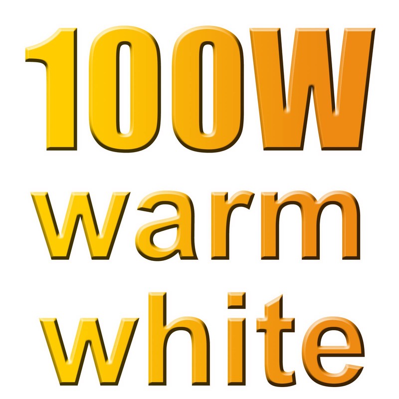 100W LED Flood Light 3000k Warm White 10000LM Bright Outdoor