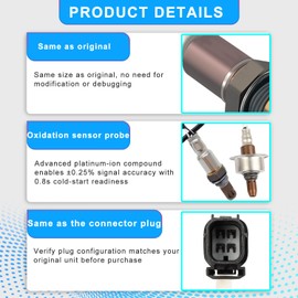 2Pc 234-9131 234-4574 Upstream Downstream Oxygen O2 Sensor Compatible with Honda Accord 2.4L L4 2013-2017 for Acura ILX 2016-2020 TLX 2015-2020 2.4L L4