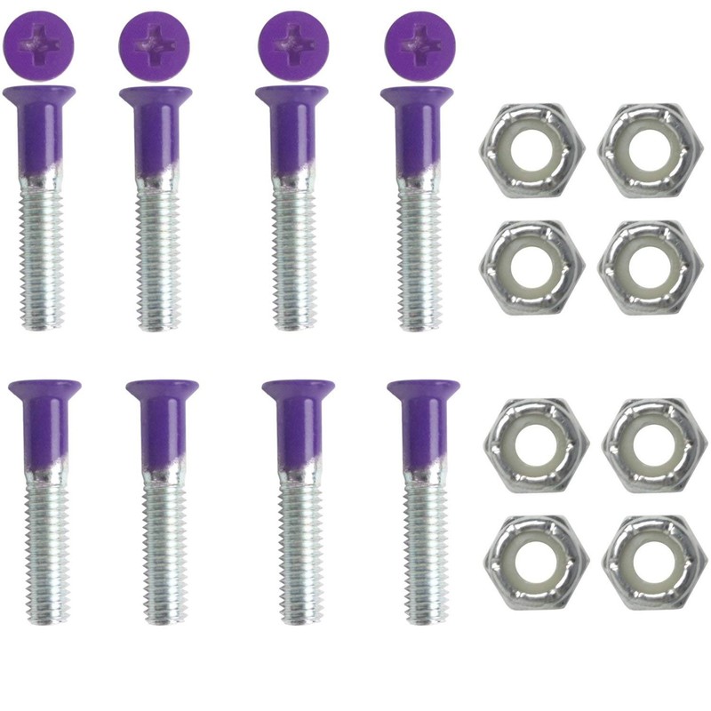 Dimebag Hardware Skateboard Mounting Nuts and Bolts 1" Phillips -