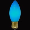 Northlight Pack of 4 Blue C9 Opaque Christmas Replacement Bulbs