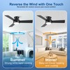 putroad 42 Inch Ceiling Fans with Lights: Low Profile Ceiling