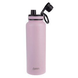 OASIS STAINLESS STEEL CHALLENGER SPORTS BOTTLE WITH SCREW CAP 1.1L - CARNATION