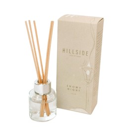 Hillside Candle Snowy Night Reed Diffusers, Oil Diffusers for Home, Premium Fragrance Oil Air Freshener, Fresh Fir Needles & Garland Fragrance with Wintery Cedarwood and Red Berries (6.7 Fl Oz)
