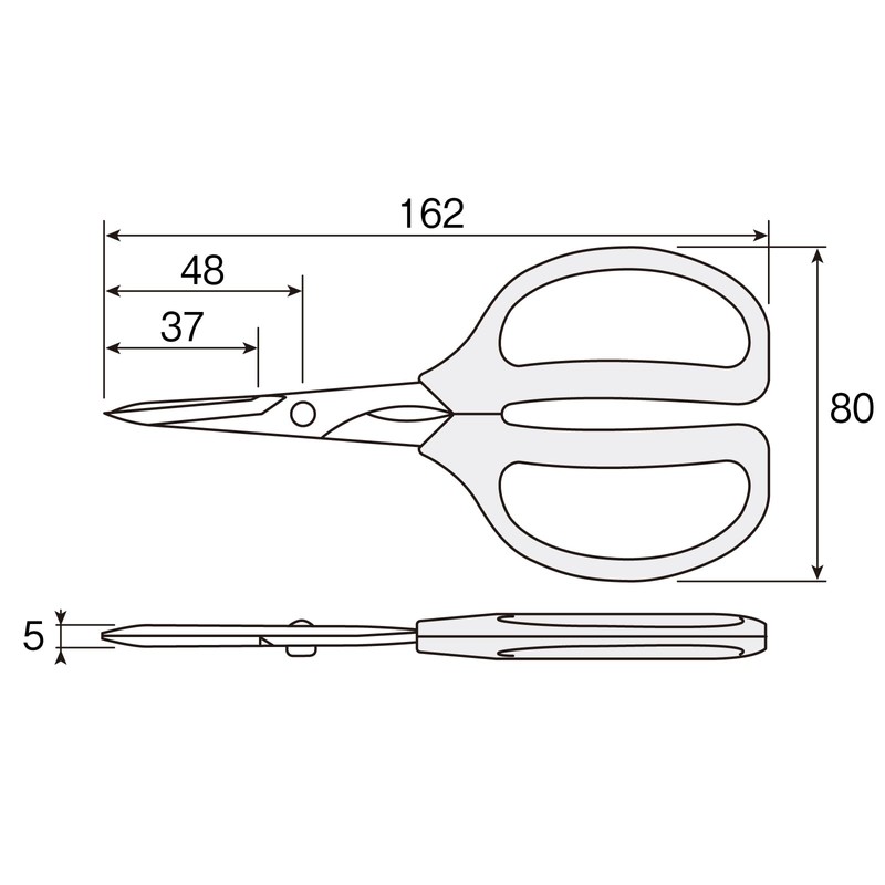 ホーザン(HOZAN) 万能ハサミ ヘビースニップ ハードクロムメッキ仕上げ 刃渡り37mm N-838