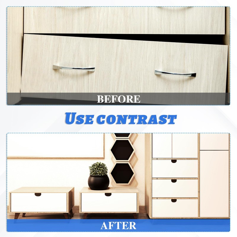 10 Pairs False Drawer Front Clips False Cabinet Front Clips