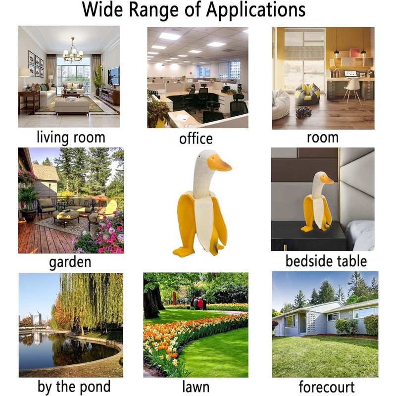 ZSKXJBPF Banana Duck Statue Figurines Ornaments, Banana Duck Sculpture Funny