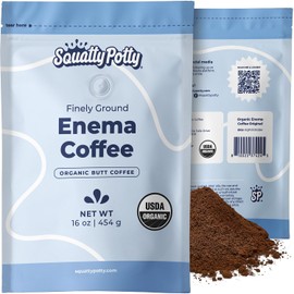 Squatty Potty Enema Coffee – Organic – 419° Roasted, Ground Coffee, Cleanse and Detoxify, Made in USA – 1 lb Bag