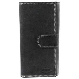 Akzent Women's Purse Genuine Leather Anthracite 18 x 10 cm