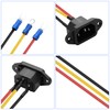 PNGKNYOCN IEC C14 Panel Mount Plug Adapter,10A 250V 3 Pin