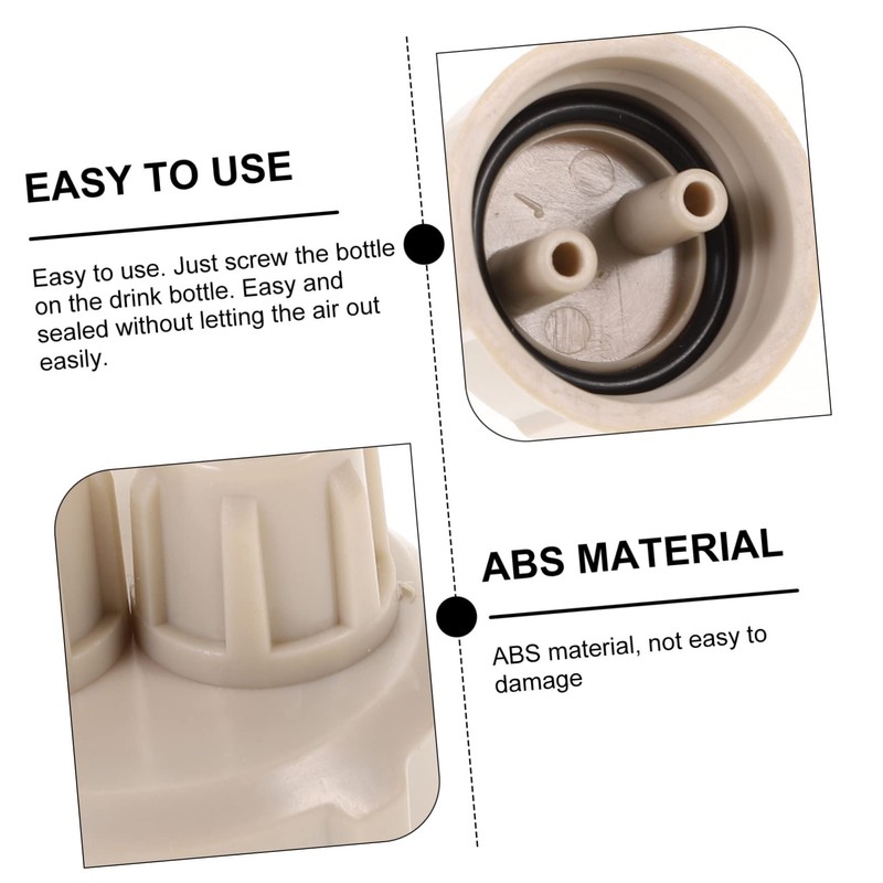 SHOWERORO 4Pcs Quick Screw Cap DIY Generator Bottle Kit for