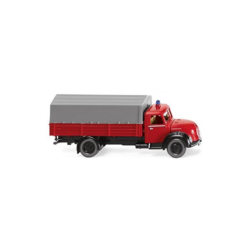 Wiking 086143 Magirus Flatbed Truck Fire Brigade