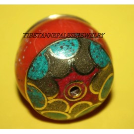 Handmade Nepal beads 1 Nepalese Beads Tibet Beads handmade beads Turquoise beads  B127