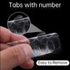 300 Pcs Clear Nail Adhesive Tabs, Waterproof Nail Glue Stickers