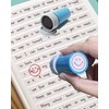 Round Teacher Stamp for Classroom - Smiley FACE Self-Inking Stamp-