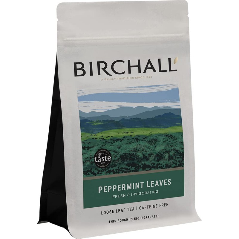 Birchall Tea, Peppermint Tea, Caffeine Free Tea leaves Bursting with