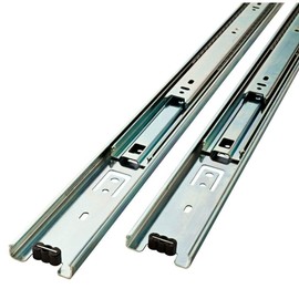 5 Pack Promark 3-Section 100 LB Capacity Full Extension Ball Bearing Side Mount Drawer Slides (28 Inches)
