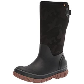 Bogs Women's Whiteout Adjustable Calf Snow Boot, Tonal Camo-Black, 9