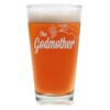 The Godmother Etched Pint Glass - Premium Quality, Handcrafted Glassware,