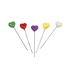 Dritz - Pinzas perladas, corazón, 2-1/8 Pulgadas (35 Unidades)