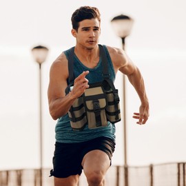 Shoulder Bags with Water Bottle Holder | Sling Backpack Multi Pocket Workout Water Bottle Pouch - Bottle Carrier Bag Adjustable Hiking Shoulder Bag with Carabiners, Khaki, Refer to description