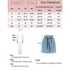 KANCY KOLE Women Short Jean Skirt Mid Rise Mini Denim