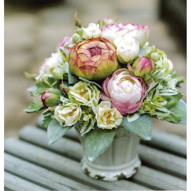 Poppy Artificial Flowers Mini Rose Bundle Red